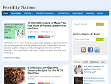 Tablet Screenshot of fertilitynation.com